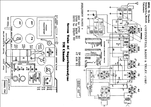 185 Ch = 7M; Admiral brand (ID = 465293) Radio