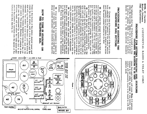 190 Ch = 8K; Admiral brand (ID = 465429) Radio