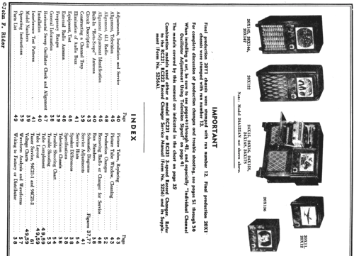 20X12 Ch= 20X1; Admiral brand (ID = 748107) Television