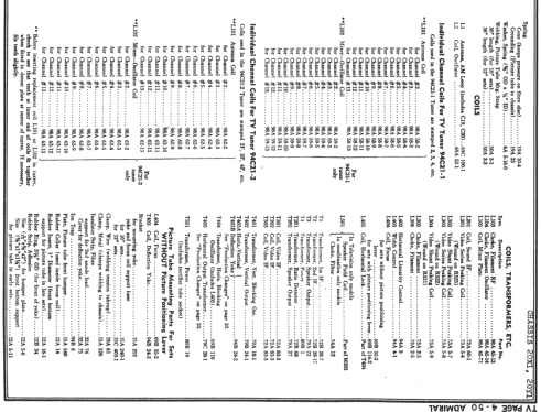 20X135 Ch=20Y1; Admiral brand (ID = 749105) TV Radio