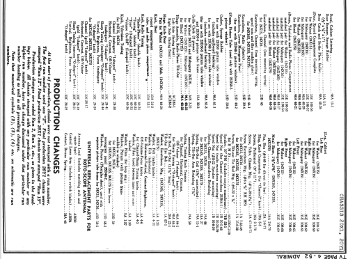 20X135 Ch=20Y1; Admiral brand (ID = 749109) TV Radio