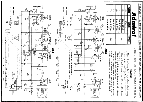 242 Ch= 5B4; Admiral brand (ID = 136169) Radio