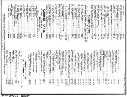 24X16 Ch= 20X1 + 4L1; Admiral brand (ID = 748387) Fernseh-R