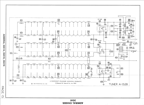 30A14 Ch= 30A1; Admiral brand (ID = 1505107) Television