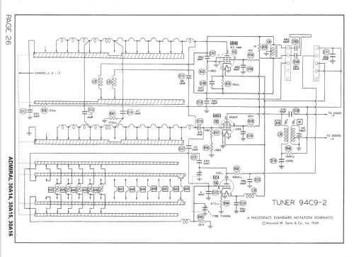 30A14 Ch= 30A1; Admiral brand (ID = 1505108) Television