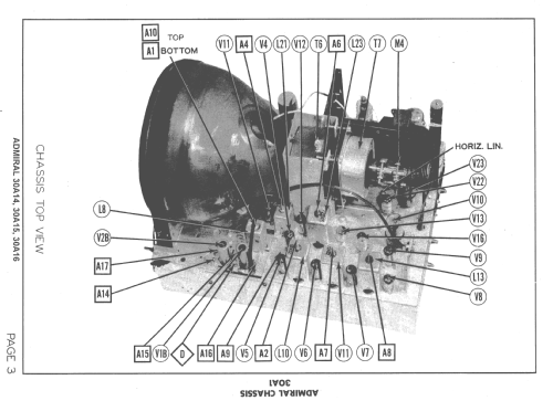 30A14 Ch= 30A1; Admiral brand (ID = 1505110) Television