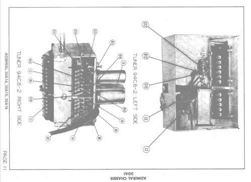 30A14 Ch= 30A1; Admiral brand (ID = 1505118) Television