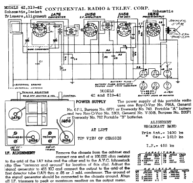 319 Ch= 4-Z; Admiral brand (ID = 461189) Radio