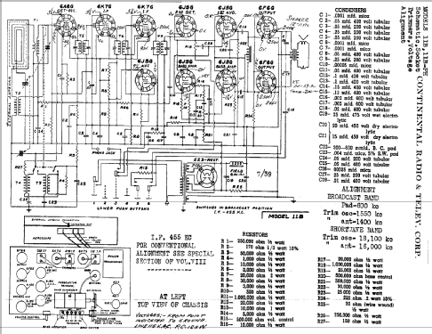 394 Ch = 11B; Admiral brand (ID = 460955) Radio