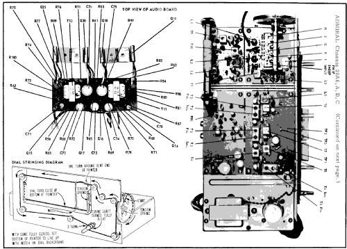 3ST351 Ch= 20A6; Admiral brand (ID = 205349) Radio