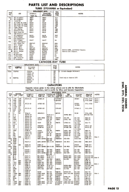 47M35 Ch= 21Z1 Runs 1 thru 26; Admiral brand (ID = 3083088) Television