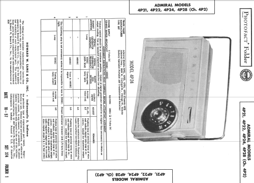 4P21 Ch= 4P2; Admiral brand (ID = 2448394) Radio