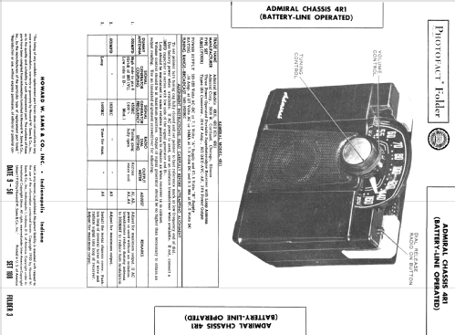 4R12 Ch= 4R1; Admiral brand (ID = 355570) Radio