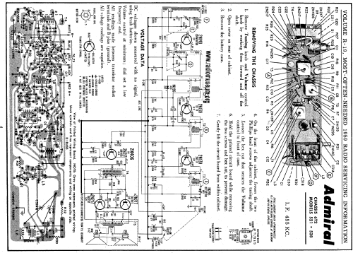 521 Ch= 6T2; Admiral brand (ID = 61602) Radio