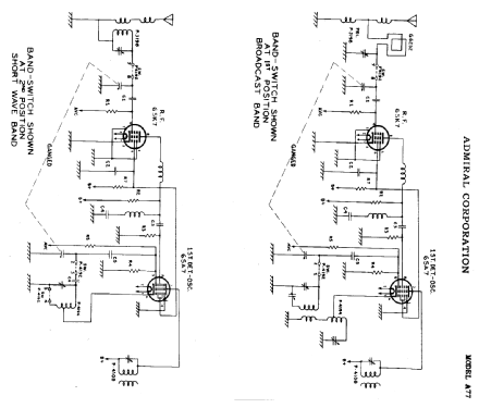 56-A77 ; Admiral brand (ID = 309480) Radio