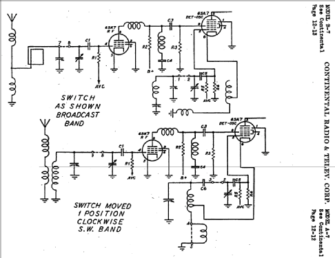 57 Ch= B7; Admiral brand (ID = 467254) Radio