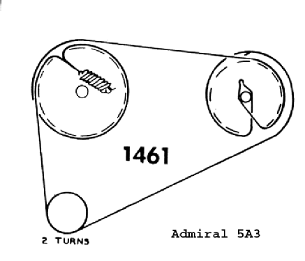 5A32/12 Ch= 5A3; Admiral brand (ID = 243167) Radio