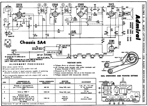 5A42 Ch=5A4; Admiral brand (ID = 123411) Radio