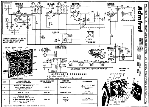 5B48 Ch= 5W3; Admiral brand (ID = 123561) Radio