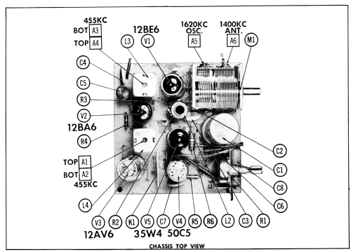 5B48 Ch= 5W3; Admiral brand (ID = 1862332) Radio