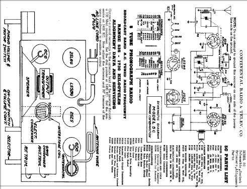 5C ; Admiral brand (ID = 462896) Radio