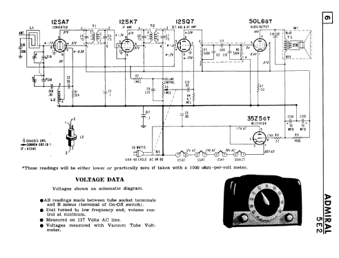 5E21 Ch= 5E2; Admiral brand (ID = 193397) Radio