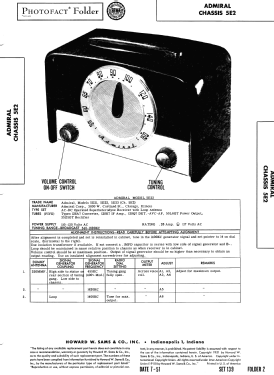 5E21 Ch= 5E2; Admiral brand (ID = 2937361) Radio