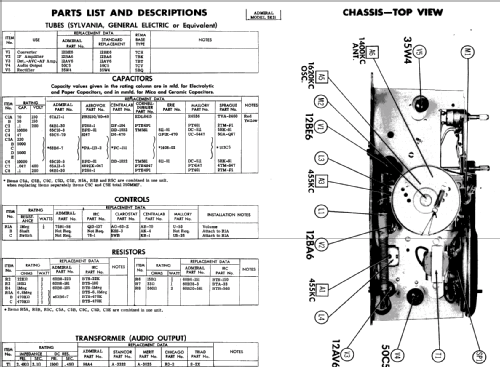 5E33 Ch= 5E3; Admiral brand (ID = 303126) Radio