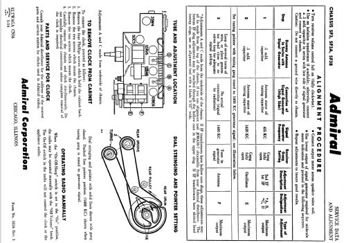 5F31A Ch= 5F3A; Admiral brand (ID = 1120486) Radio