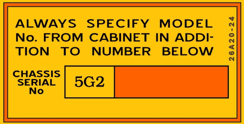 5G21/15 Ch= 5G2; Admiral brand (ID = 3058441) Radio