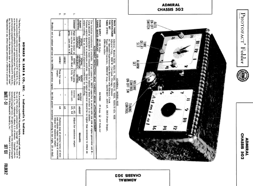 5G21 Ch= 5G2; Admiral brand (ID = 1916436) Radio