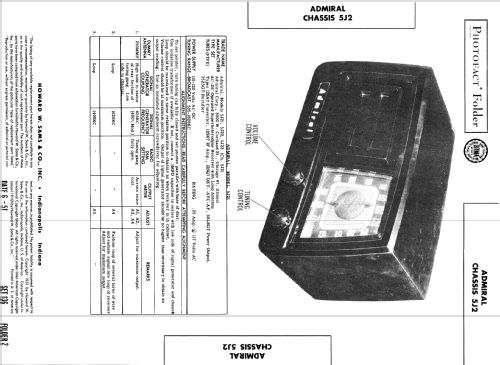 5J21 Ch= 5J2; Admiral brand (ID = 351853) Radio