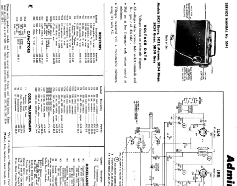 5K38 Ch= 5K3; Admiral brand (ID = 1119762) Radio