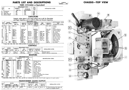 5R12 Ch = 5 R 1; Admiral brand (ID = 355578) Radio