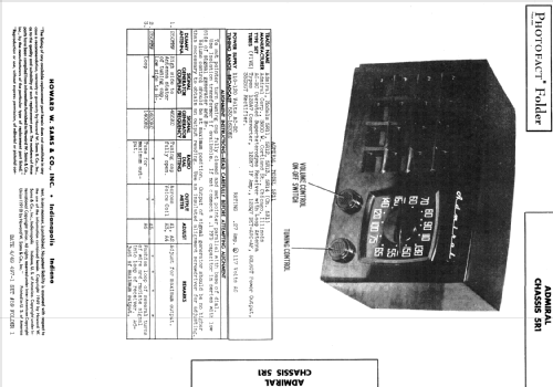 5R12 Ch = 5 R 1; Admiral brand (ID = 355581) Radio