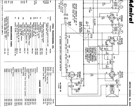 5R32 Ch= 5R3; Admiral brand (ID = 1120616) Radio