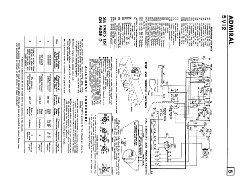 5V12 ; Admiral brand (ID = 193379) Radio