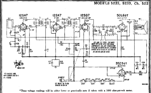 5Z23 Ch= 5Z2; Admiral brand (ID = 194002) Radio