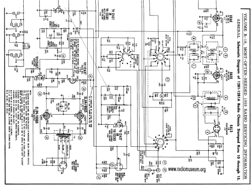 633 Ch= 12B1; Admiral brand (ID = 61617) Radio