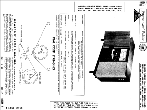 633 Ch= 12B1; Admiral brand (ID = 648150) Radio