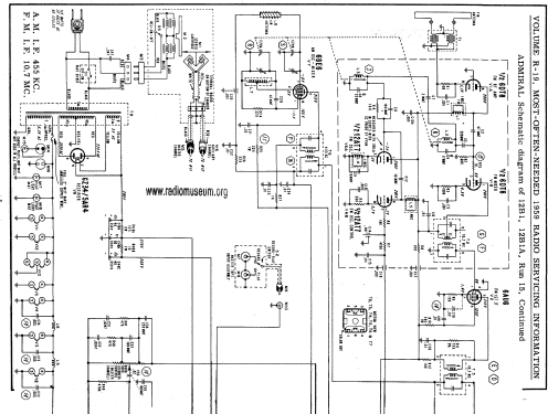 663 Ch= 12B1 + 5T4A; Admiral brand (ID = 61640) Radio