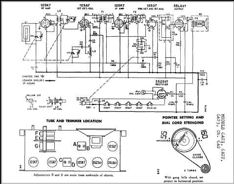 6A21 Ch= 6A2; Admiral brand (ID = 241490) Radio