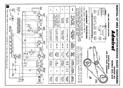 6C22 Ch= 6C2; Admiral brand (ID = 62201) Radio