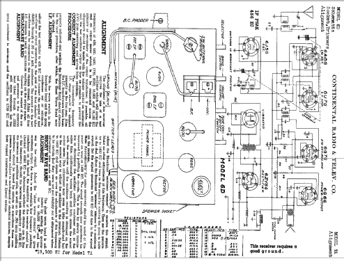 6D ; Admiral brand (ID = 464325) Radio