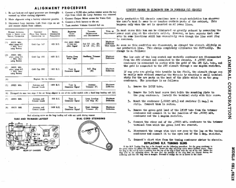 6E1 ; Admiral brand (ID = 308597) Radio