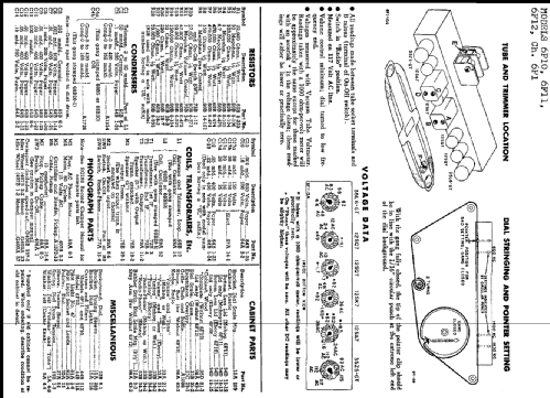 6F10 Ch= 6F1; Admiral brand (ID = 220682) Radio