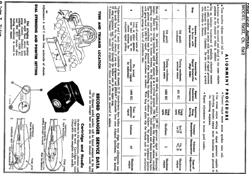 6M22 Ch= 6M2 & RC550; Admiral brand (ID = 194100) Radio