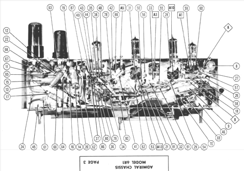 6R11 Ch= 6R1; Admiral brand (ID = 356203) Radio