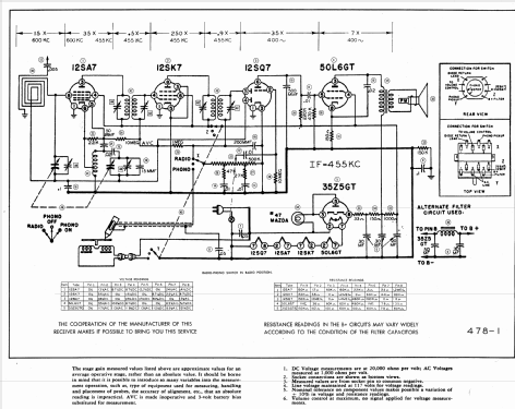 6RT42A Ch= 5B1A; Admiral brand (ID = 830703) Radio