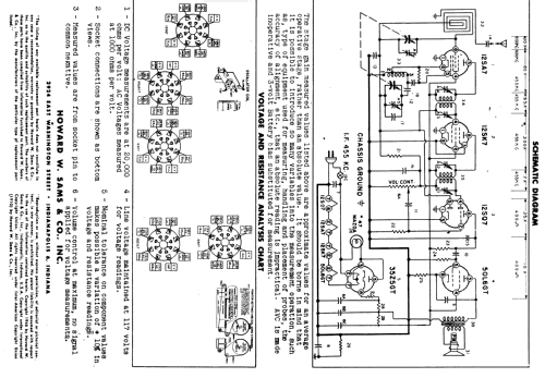 6T04 Ch= 5B1; Admiral brand (ID = 500813) Radio